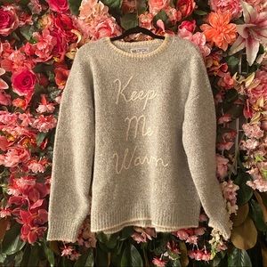 Wildfox Keep Me Warm Knit Sweater M